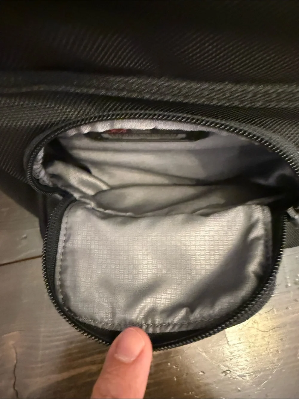 Tumi Black Backpack with JDC Patch